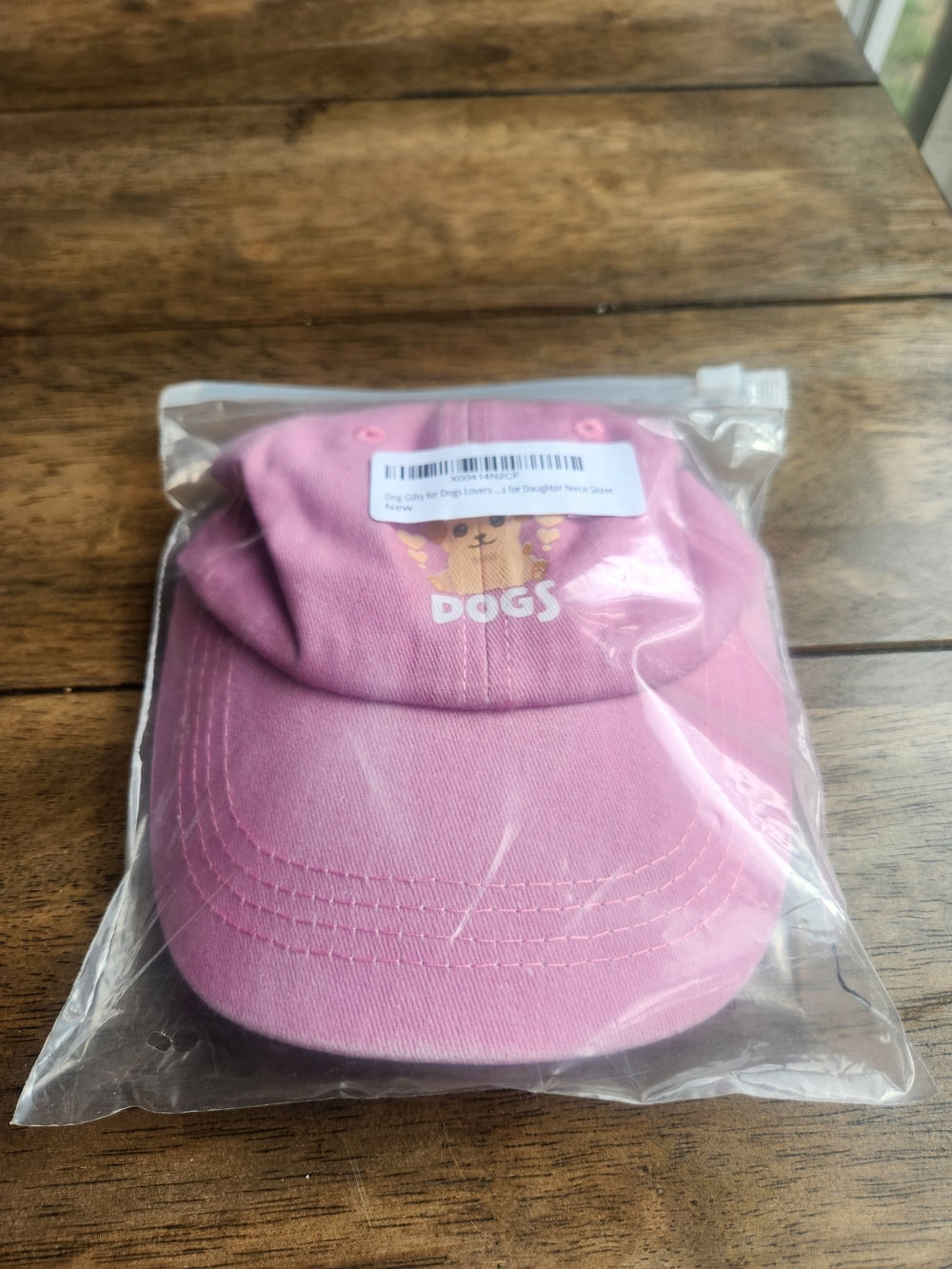Pink Kids 'Dogs' Baseball Cap - Unbranded